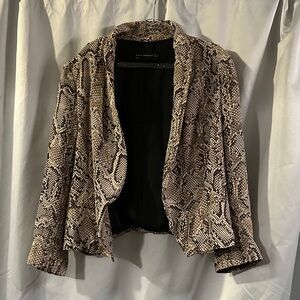 Zara Snake Print Blazer